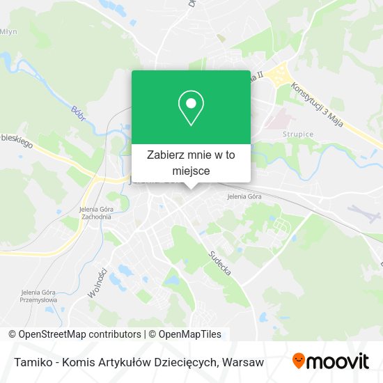 Mapa Tamiko - Komis Artykułów Dziecięcych