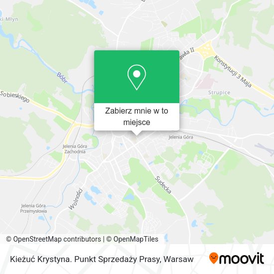 Mapa Kieżuć Krystyna. Punkt Sprzedaży Prasy