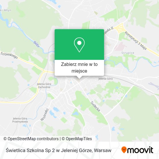 Mapa Świetlica Szkolna Sp 2 w Jeleniej Górze