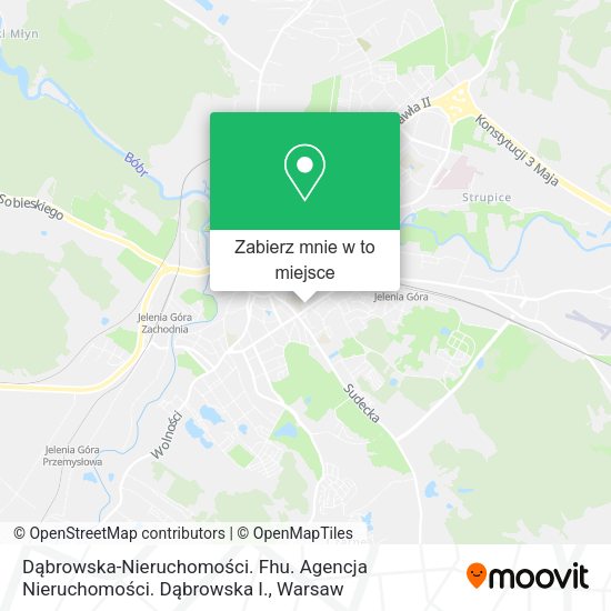 Mapa Dąbrowska-Nieruchomości. Fhu. Agencja Nieruchomości. Dąbrowska I.