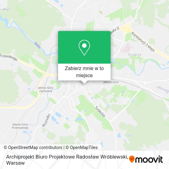 Mapa Archiprojekt Biuro Projektowe Radosław Wróblewski