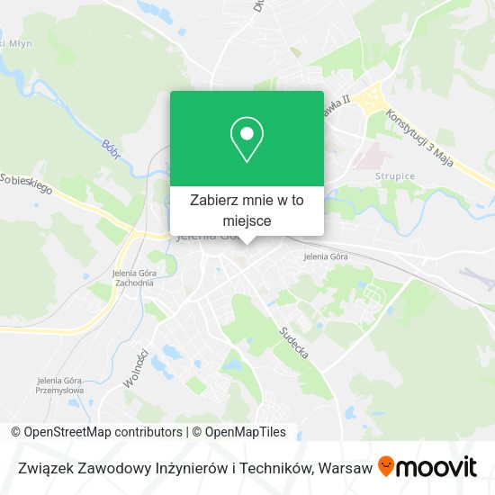 Mapa Związek Zawodowy Inżynierów i Techników