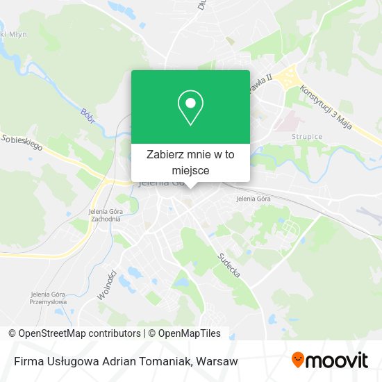 Mapa Firma Usługowa Adrian Tomaniak