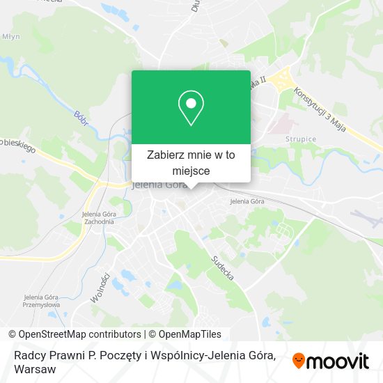 Mapa Radcy Prawni P. Poczęty i Wspólnicy-Jelenia Góra