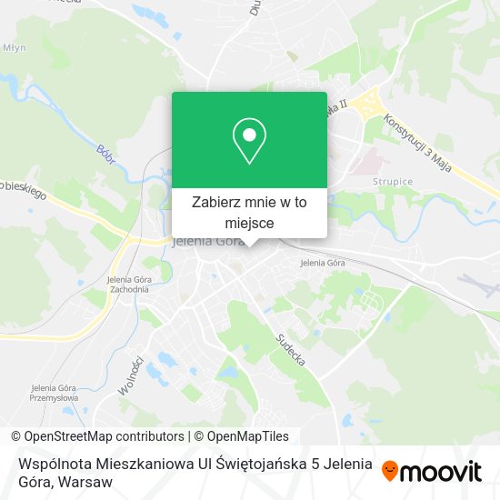 Mapa Wspólnota Mieszkaniowa Ul Świętojańska 5 Jelenia Góra