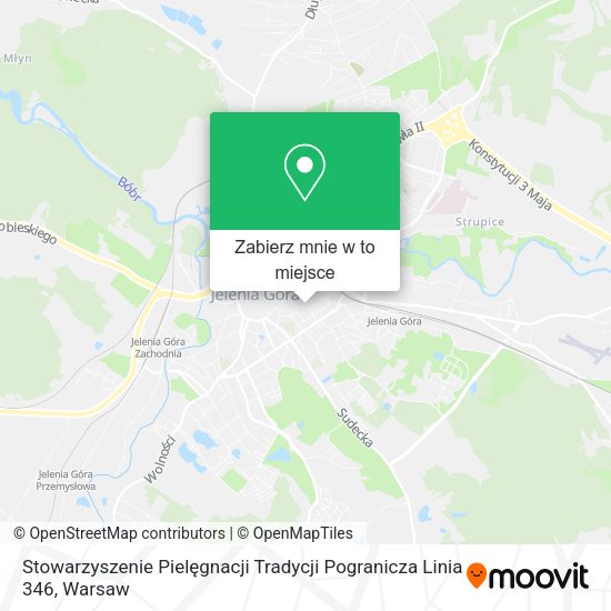 Mapa Stowarzyszenie Pielęgnacji Tradycji Pogranicza Linia 346