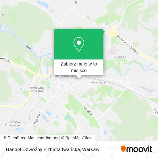 Mapa Handel Obwoźny Elżbieta Iwańska