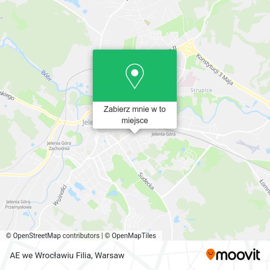 Mapa AE we Wrocławiu Filia