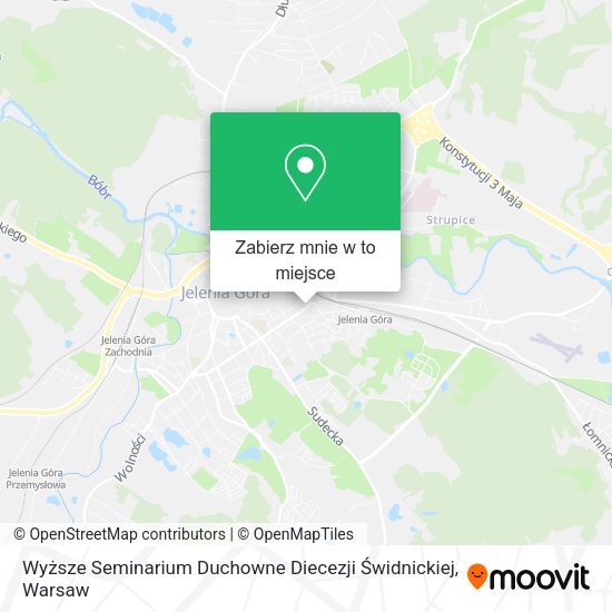 Mapa Wyższe Seminarium Duchowne Diecezji Świdnickiej