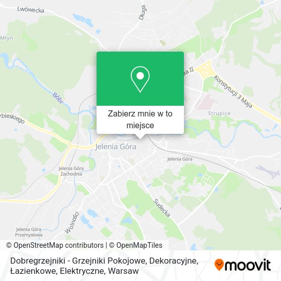 Mapa Dobregrzejniki - Grzejniki Pokojowe, Dekoracyjne, Łazienkowe, Elektryczne