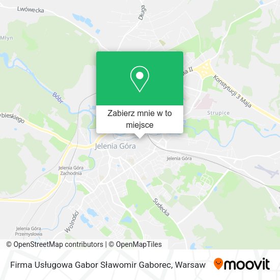 Mapa Firma Usługowa Gabor Sławomir Gaborec