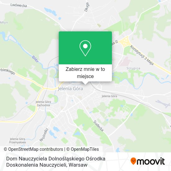 Mapa Dom Nauczyciela Dolnośląskiego Ośrodka Doskonalenia Nauczycieli