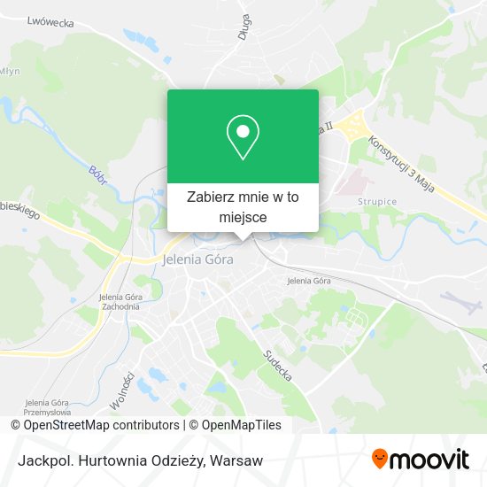 Mapa Jackpol. Hurtownia Odzieży