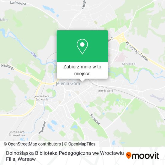 Mapa Dolnośląska Biblioteka Pedagogiczna we Wrocławiu Filia