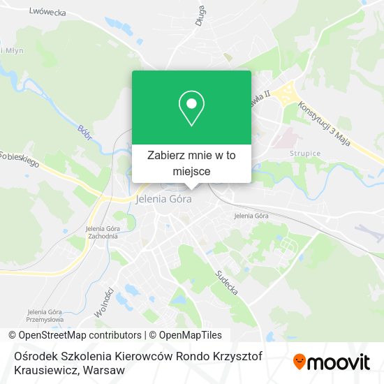 Mapa Ośrodek Szkolenia Kierowców Rondo Krzysztof Krausiewicz