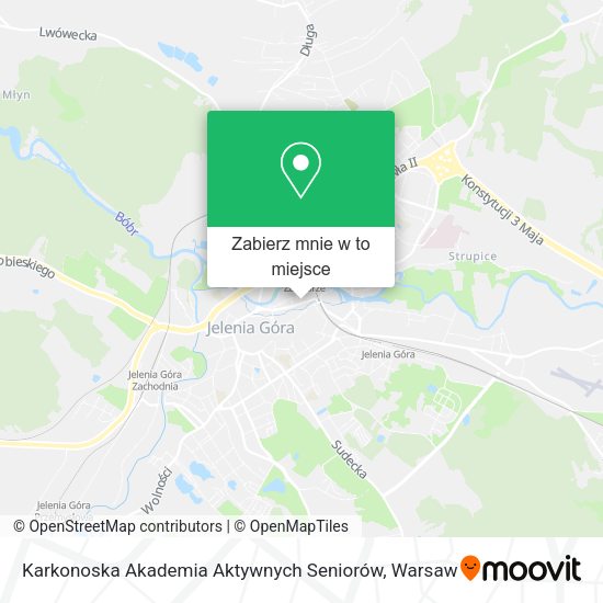 Mapa Karkonoska Akademia Aktywnych Seniorów