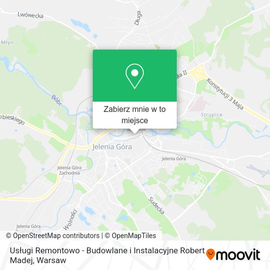 Mapa Usługi Remontowo - Budowlane i Instalacyjne Robert Madej