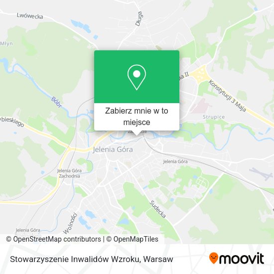 Mapa Stowarzyszenie Inwalidów Wzroku