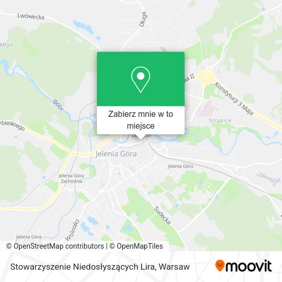 Mapa Stowarzyszenie Niedosłyszących Lira