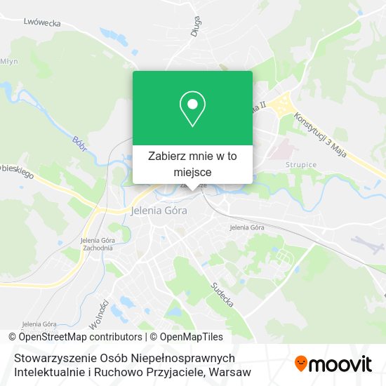 Mapa Stowarzyszenie Osób Niepełnosprawnych Intelektualnie i Ruchowo Przyjaciele