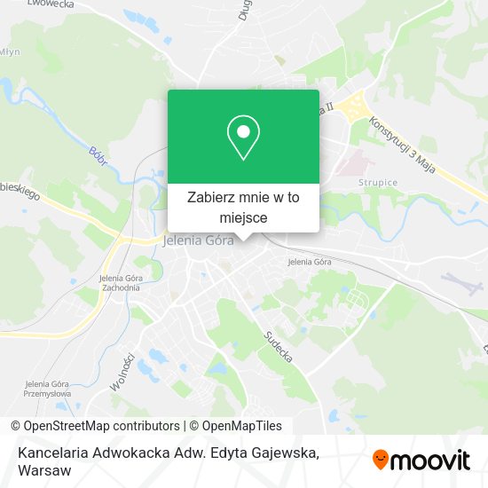 Mapa Kancelaria Adwokacka Adw. Edyta Gajewska