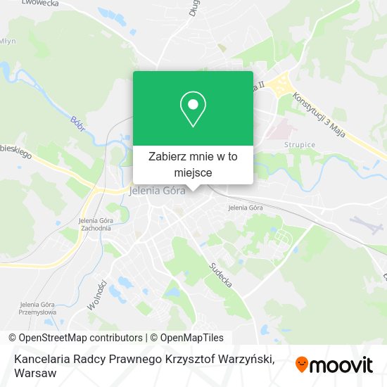 Mapa Kancelaria Radcy Prawnego Krzysztof Warzyński