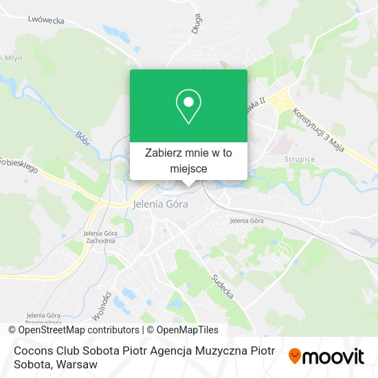 Mapa Cocons Club Sobota Piotr Agencja Muzyczna Piotr Sobota