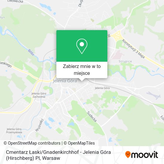 Mapa Cmentarz Łaski / Gnadenkirchhof - Jelenia Góra (Hirschberg) Pl