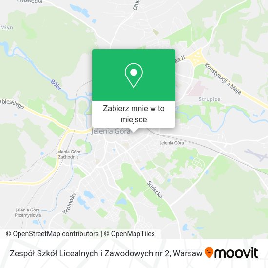 Mapa Zespół Szkół Licealnych i Zawodowych nr 2