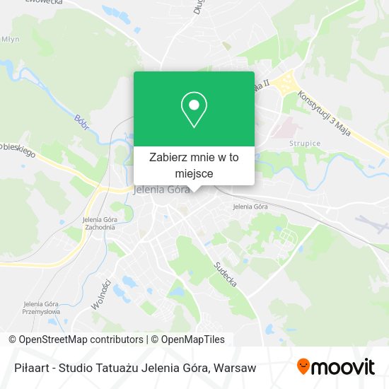 Mapa Piłaart - Studio Tatuażu Jelenia Góra