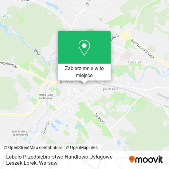 Mapa Lebalo Przedsiębiorstwo Handlowo Usługowe Leszek Lorek