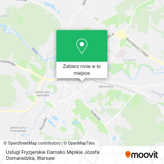 Mapa Usługi Fryzjerskie Damsko Męskie Józefa Domaradzka