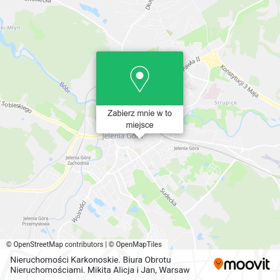 Mapa Nieruchomości Karkonoskie. Biura Obrotu Nieruchomościami. Mikita Alicja i Jan