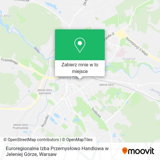 Mapa Euroregionalna Izba Przemysłowo Handlowa w Jeleniej Górze