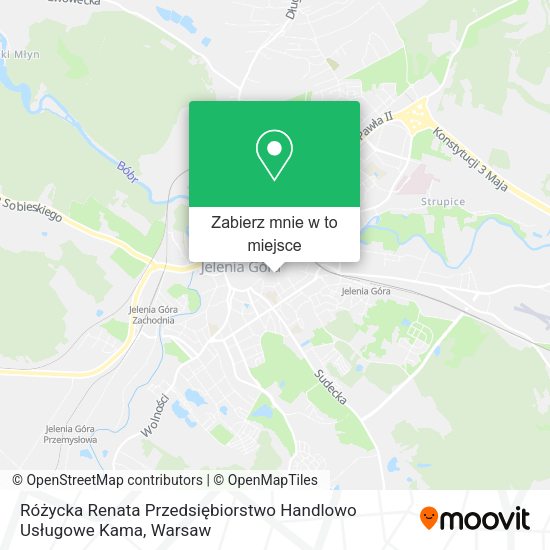 Mapa Różycka Renata Przedsiębiorstwo Handlowo Usługowe Kama