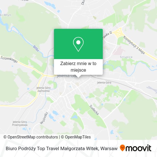 Mapa Biuro Podróży Top Travel Małgorzata Witek