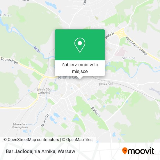 Mapa Bar Jadłodajnia Arnika