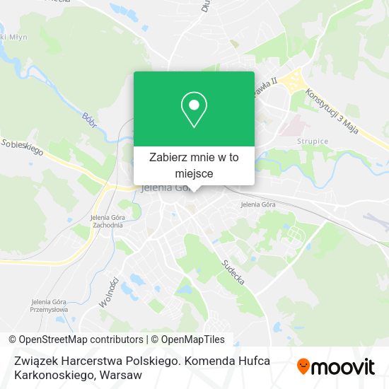 Mapa Związek Harcerstwa Polskiego. Komenda Hufca Karkonoskiego