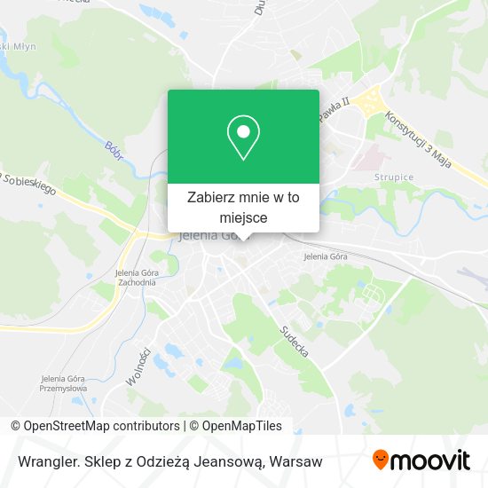 Mapa Wrangler. Sklep z Odzieżą Jeansową