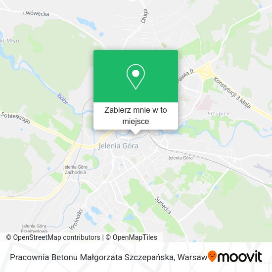 Mapa Pracownia Betonu Małgorzata Szczepańska