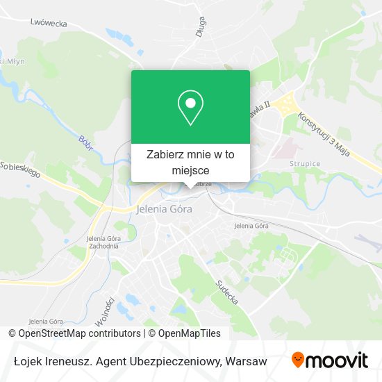 Mapa Łojek Ireneusz. Agent Ubezpieczeniowy