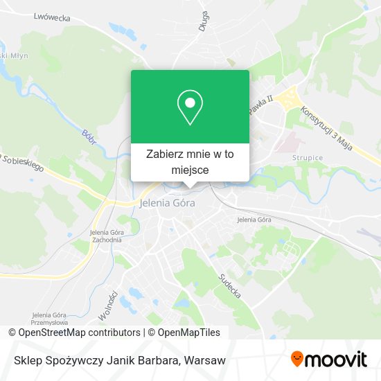 Mapa Sklep Spożywczy Janik Barbara