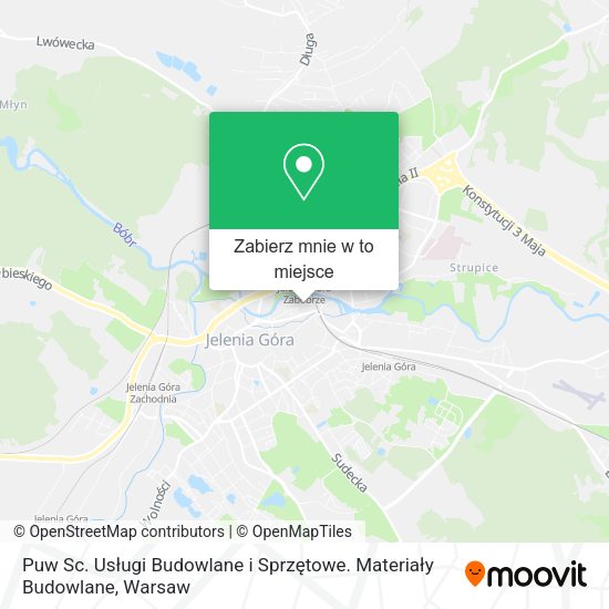 Mapa Puw Sc. Usługi Budowlane i Sprzętowe. Materiały Budowlane