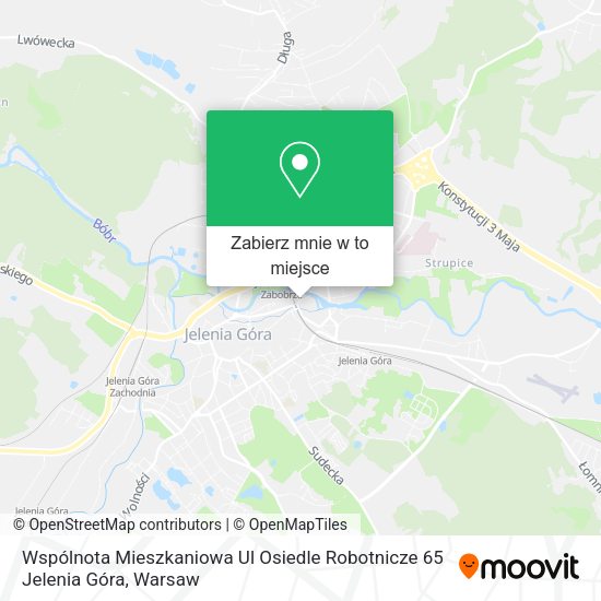 Mapa Wspólnota Mieszkaniowa Ul Osiedle Robotnicze 65 Jelenia Góra