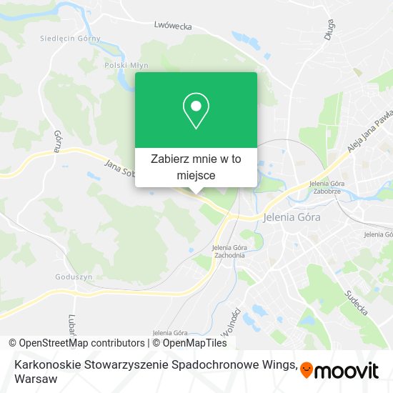 Mapa Karkonoskie Stowarzyszenie Spadochronowe Wings