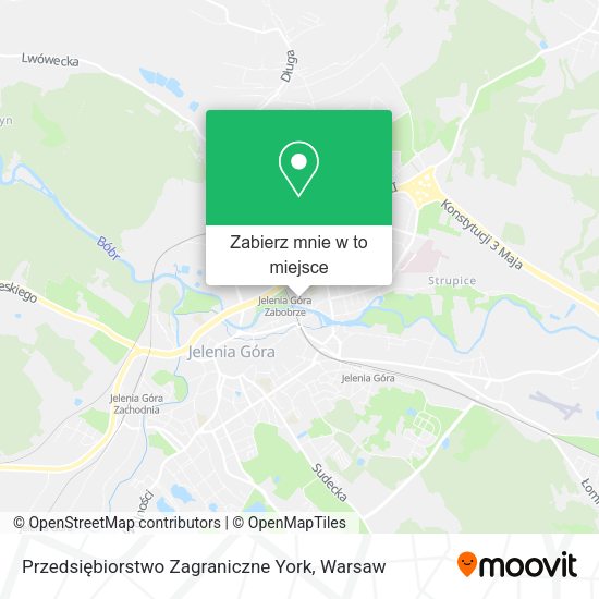 Mapa Przedsiębiorstwo Zagraniczne York