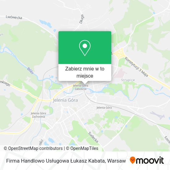 Mapa Firma Handlowo Usługowa Łukasz Kabata