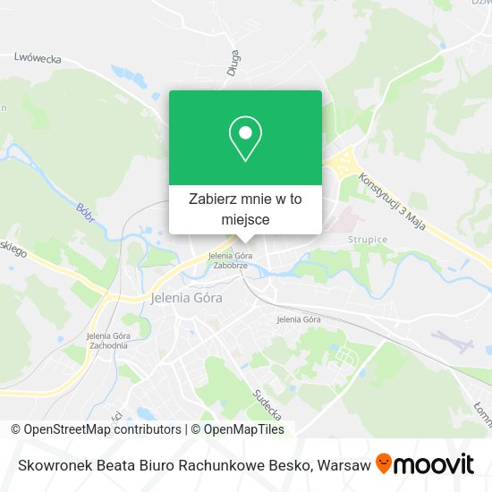 Mapa Skowronek Beata Biuro Rachunkowe Besko