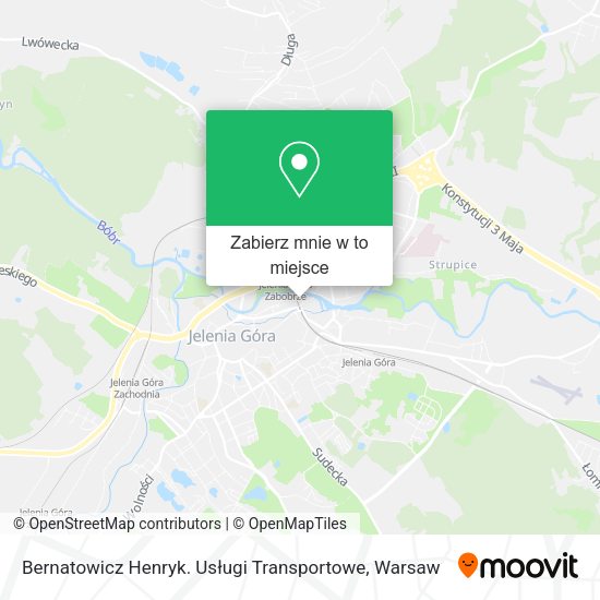 Mapa Bernatowicz Henryk. Usługi Transportowe