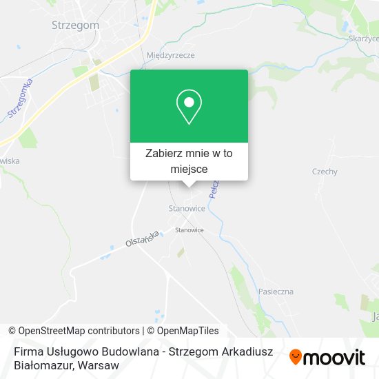 Mapa Firma Usługowo Budowlana - Strzegom Arkadiusz Białomazur